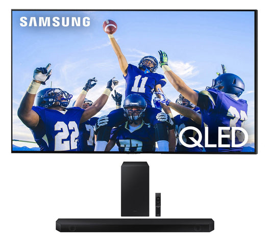 Samsung QN50Q80CAFXZA 50 4K QLED Direct Full Array with Dolby Smart TV with a Samsung HW-Q60B 3.1ch Soundbar and Subwoofer with DTX Virtual:X (2023)